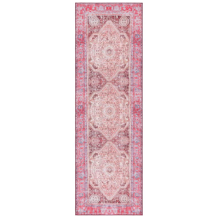 SAFAVIEH Tucson Collection TSN132B Beige / Red Rug Image 4