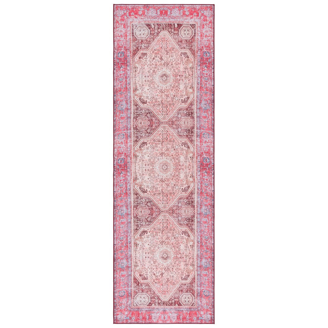 SAFAVIEH Tucson Collection TSN132B Beige / Red Rug Image 1