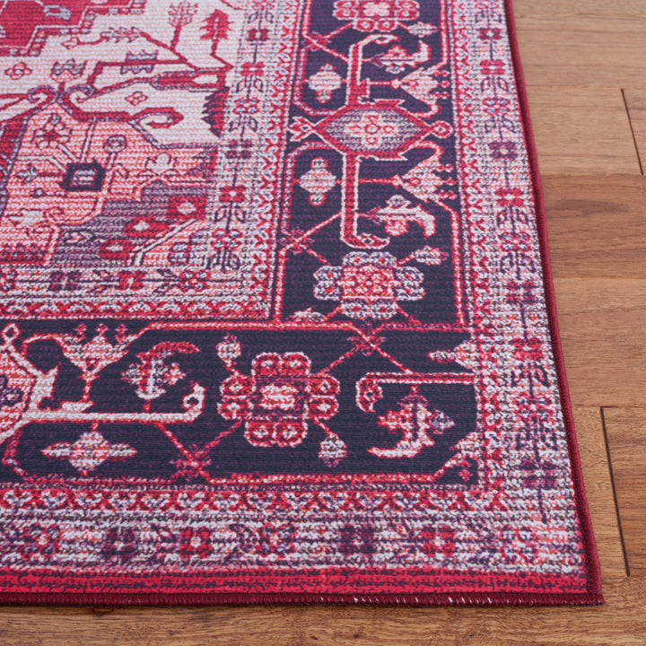 SAFAVIEH Tucson Collection TSN128Q Red / Navy Rug Image 6