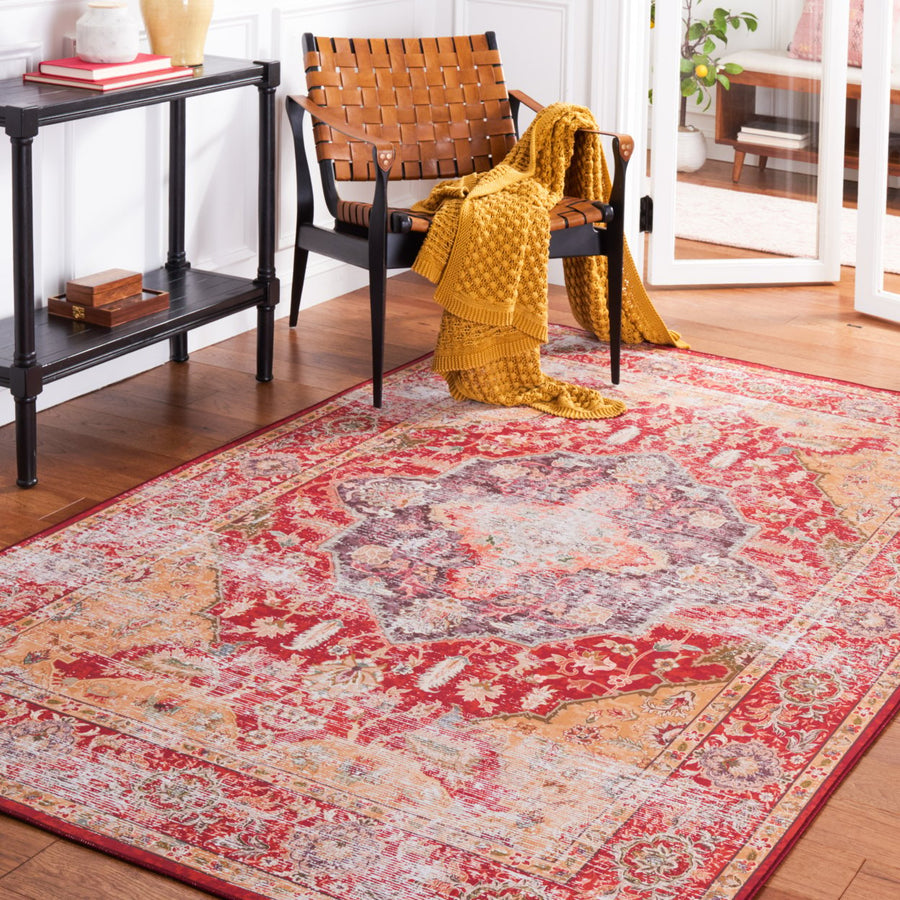 SAFAVIEH Tucson Collection TSN131P Rust / Gold Rug Image 1