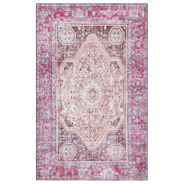 SAFAVIEH Tucson Collection TSN132B Beige / Red Rug Image 9