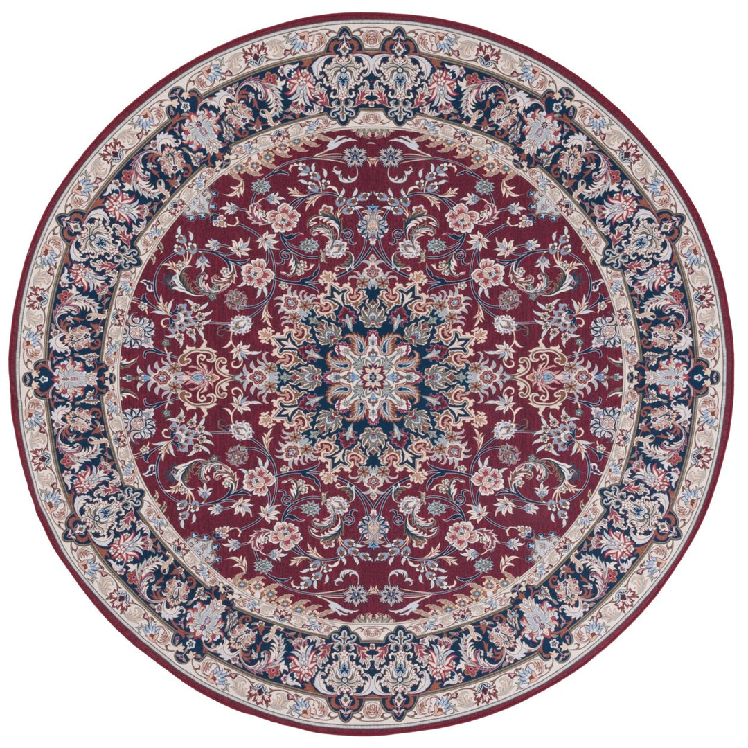 SAFAVIEH Tucson Collection TSN135Q Red / Navy Rug Image 1