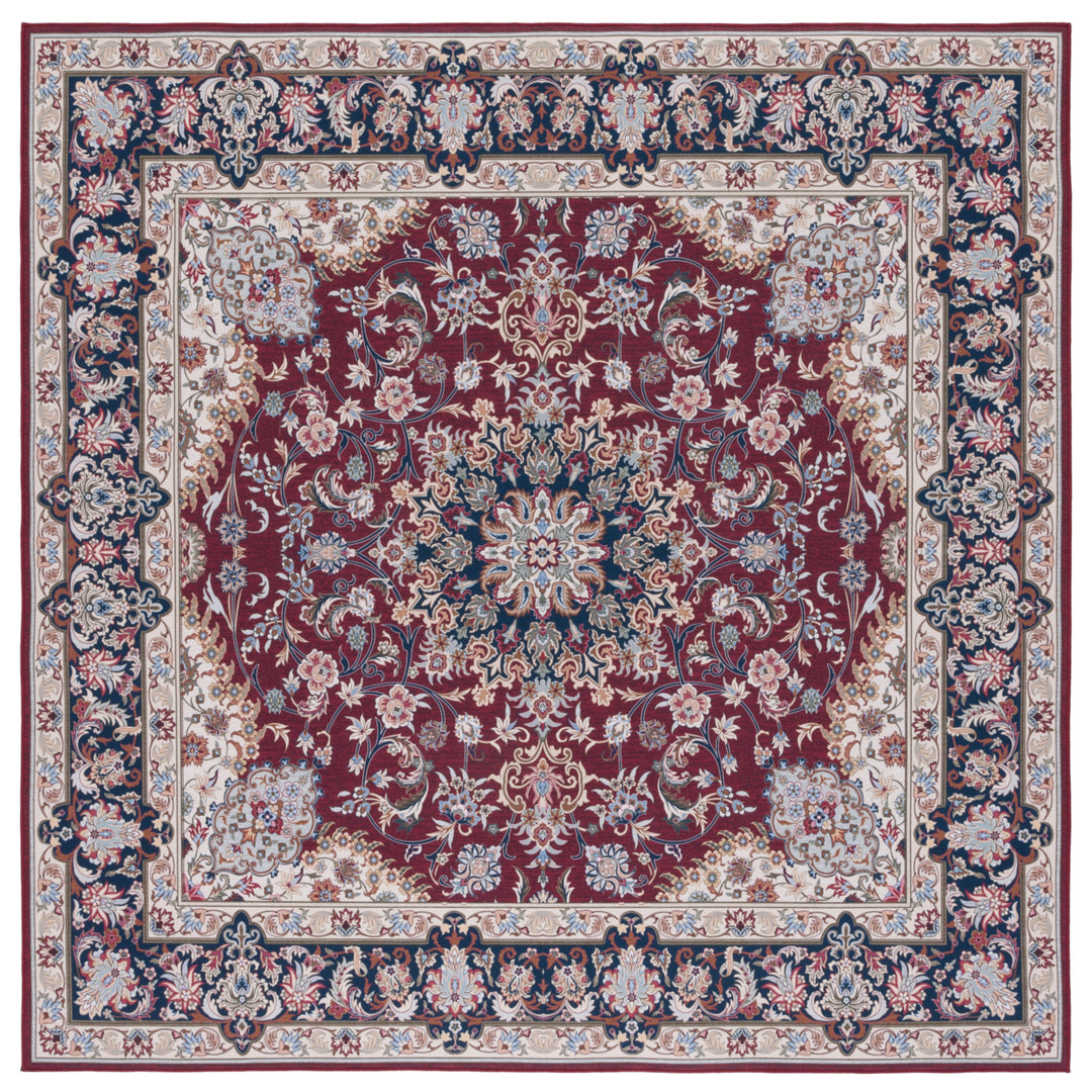 SAFAVIEH Tucson Collection TSN135Q Red / Navy Rug Image 5