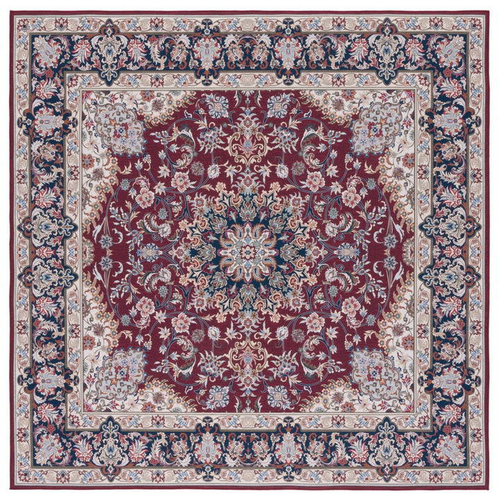 SAFAVIEH Tucson Collection TSN135Q Red / Navy Rug Image 1