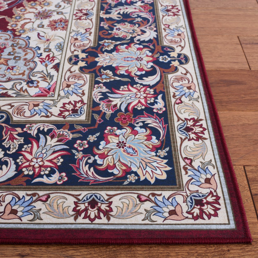 SAFAVIEH Tucson Collection TSN135Q Red / Navy Rug Image 6