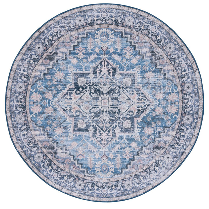 SAFAVIEH Tucson Collection TSN137M Blue / Charcoal Rug Image 1