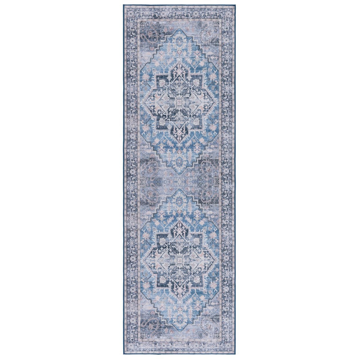 SAFAVIEH Tucson Collection TSN137M Blue / Charcoal Rug Image 1