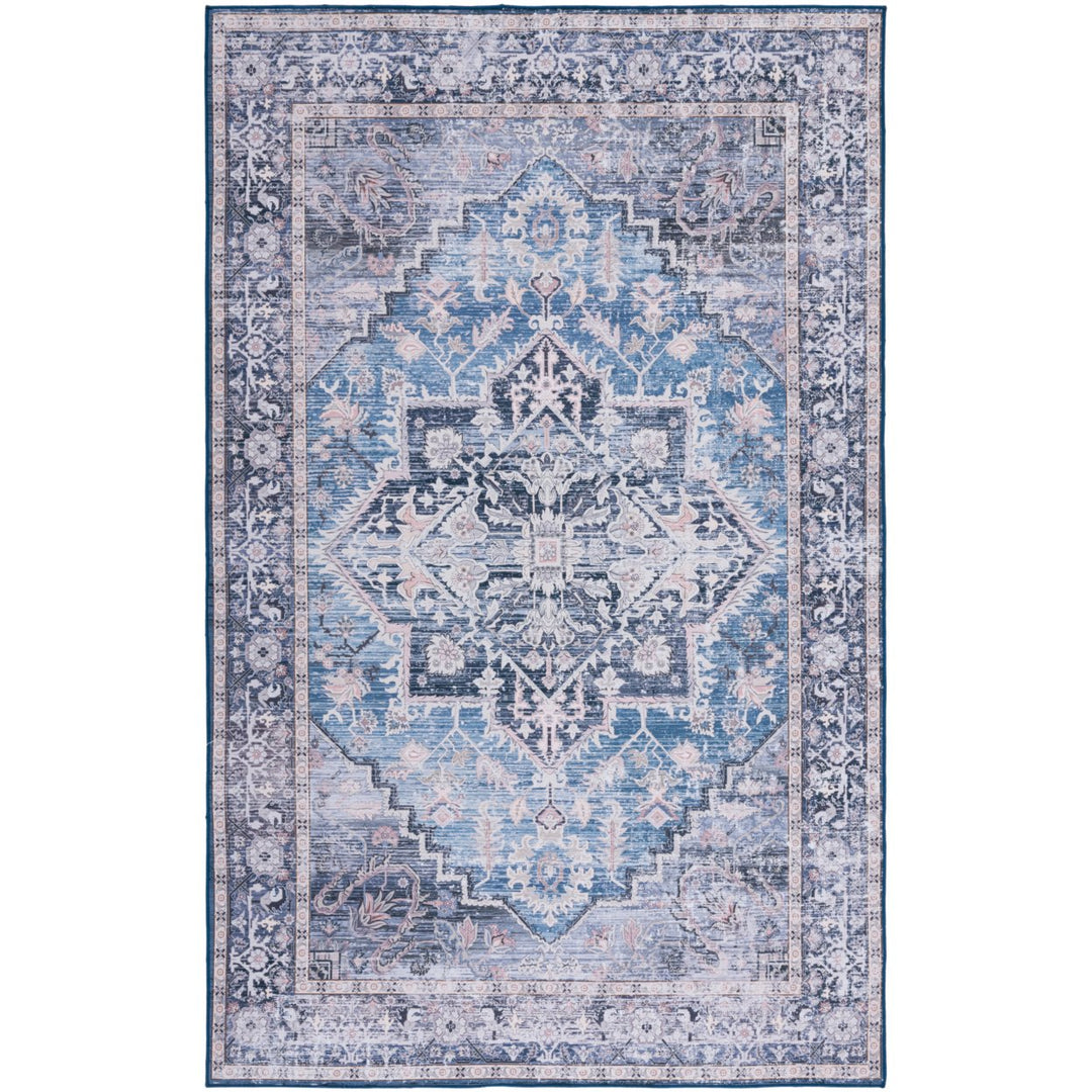 SAFAVIEH Tucson Collection TSN137M Blue / Charcoal Rug Image 1