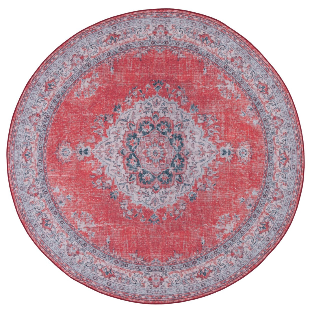 SAFAVIEH Tucson Collection TSN140Q Red / Beige Rug Image 3