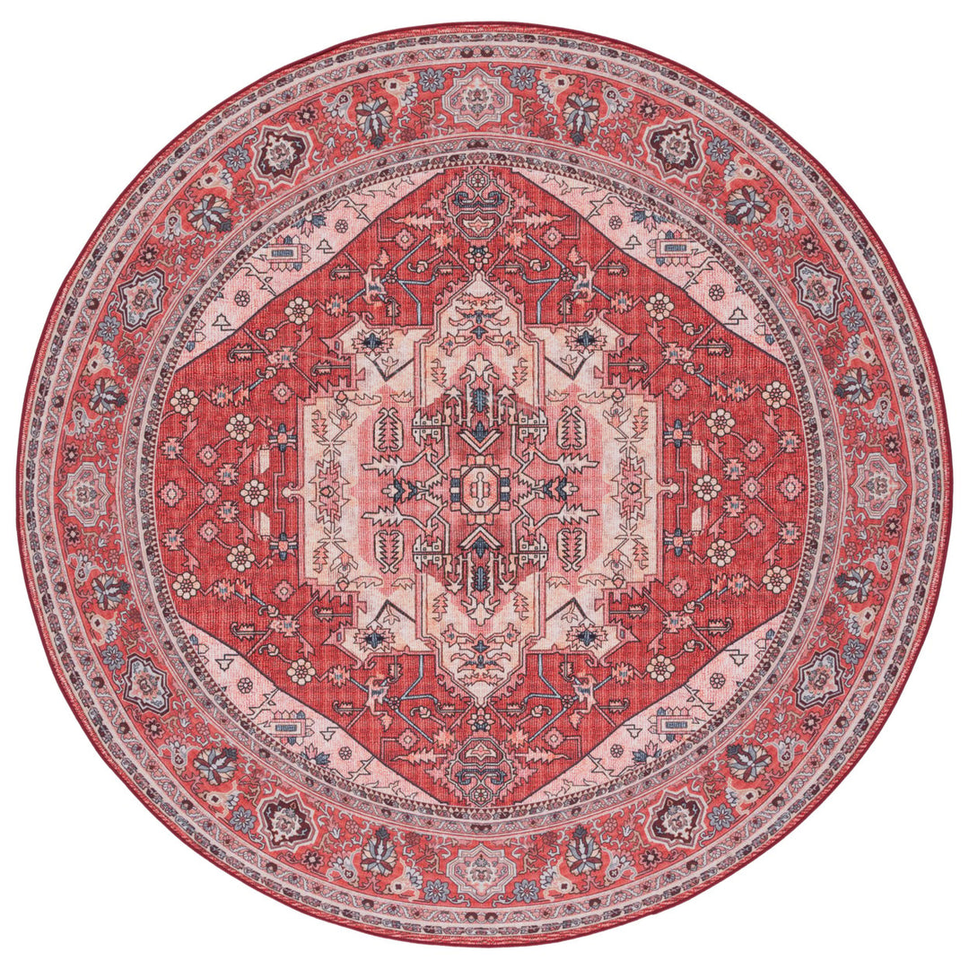 SAFAVIEH Tucson Collection TSN139R Red / Pink Rug Image 3