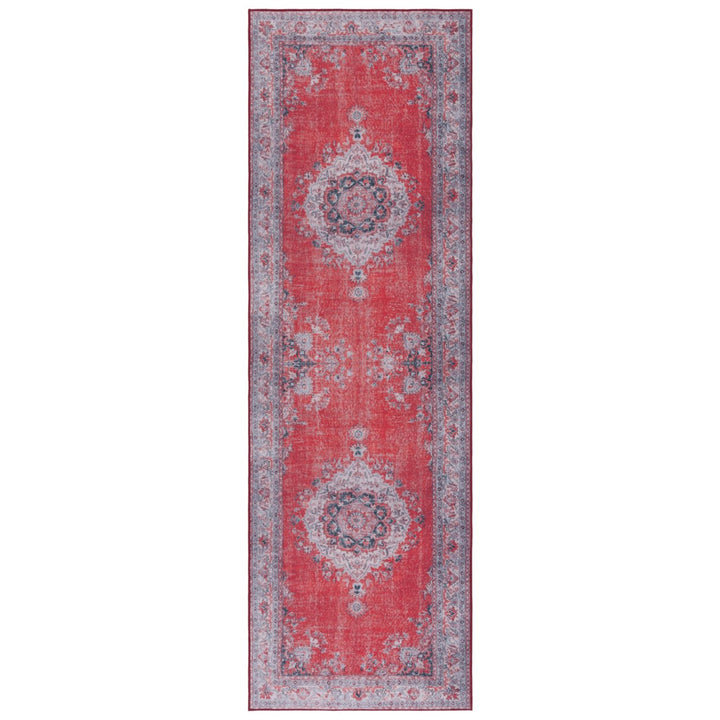 SAFAVIEH Tucson Collection TSN140Q Red / Beige Rug Image 4