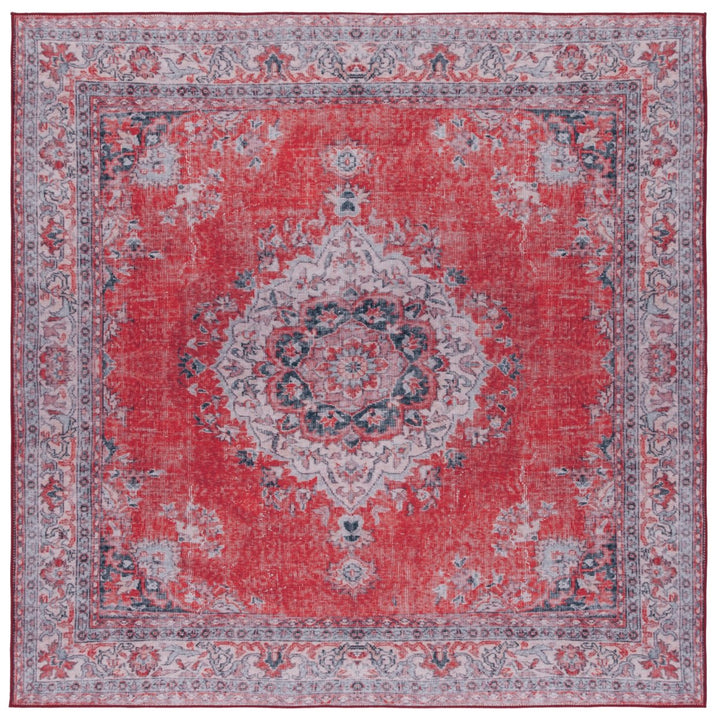 SAFAVIEH Tucson Collection TSN140Q Red / Beige Rug Image 5