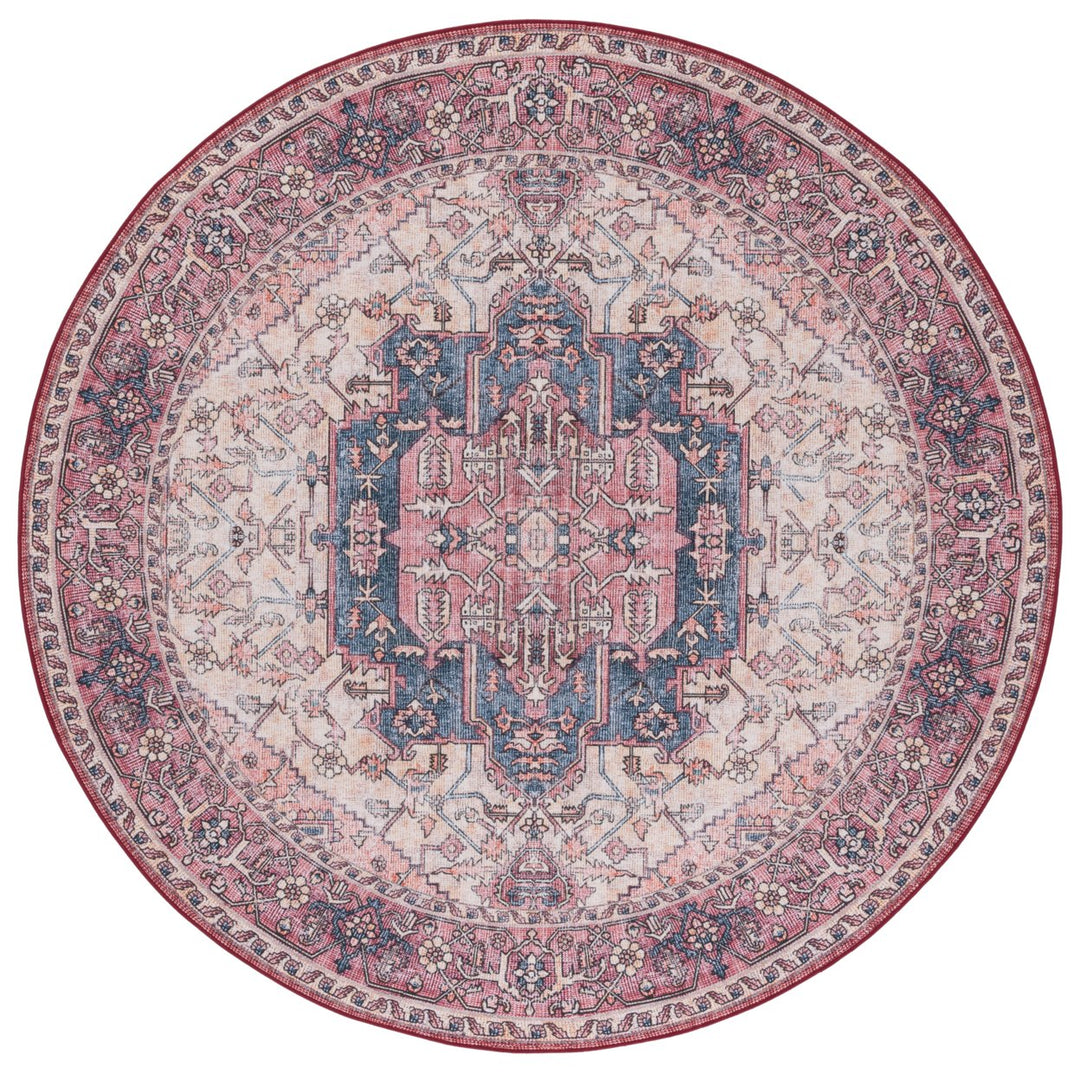 SAFAVIEH Tucson Collection TSN143B Beige / Pink Rug Image 1