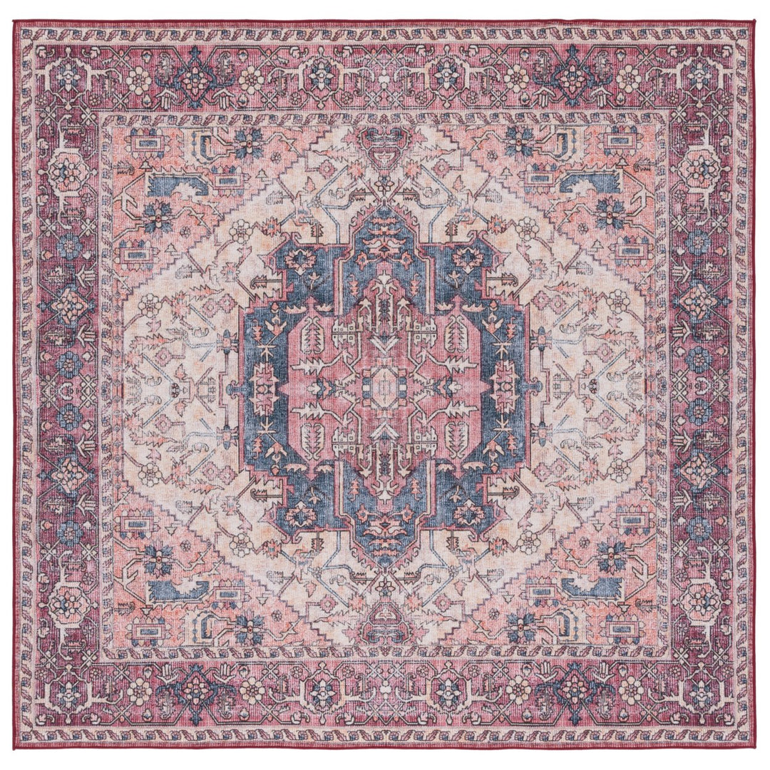 SAFAVIEH Tucson Collection TSN143B Beige / Pink Rug Image 1