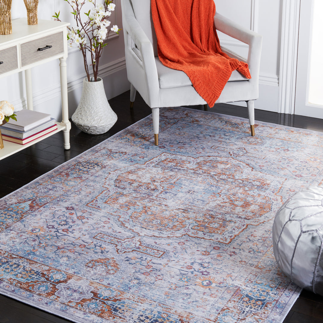 SAFAVIEH Tucson Collection TSN145B Beige / Rust Rug Image 1