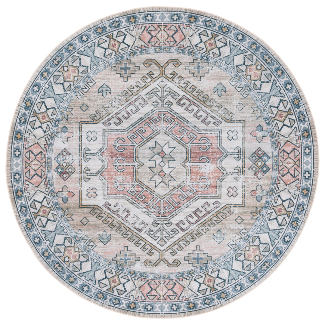 SAFAVIEH Tucson Collection TSN146B Beige / Green Rug Image 3