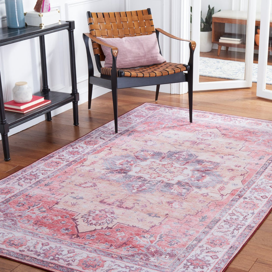 SAFAVIEH Tucson Collection TSN163P Rust / Beige Rug Image 1