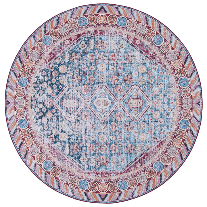 SAFAVIEH Tucson Collection TSN164M Blue / Red Rug Image 1