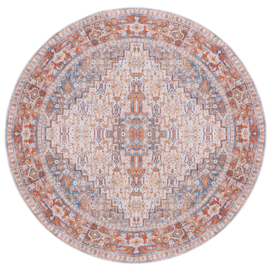 SAFAVIEH Tucson Collection TSN166B Beige / Rust Rug Image 1