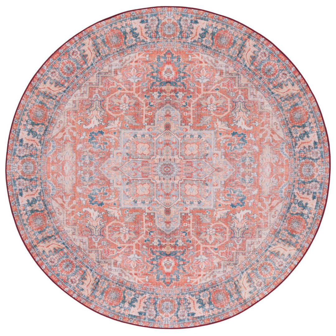 SAFAVIEH Tucson Collection TSN168P Rust / Navy Rug Image 1