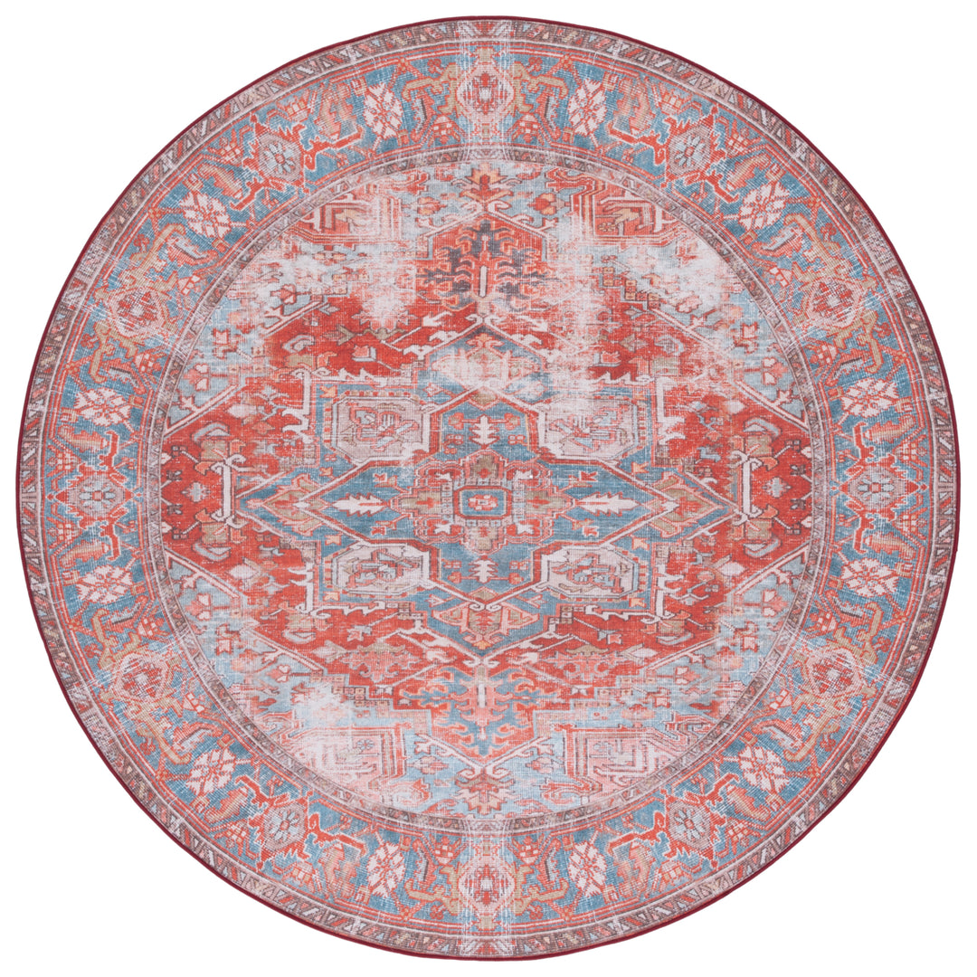 SAFAVIEH Tucson Collection TSN167P Rust / Blue Rug Image 1