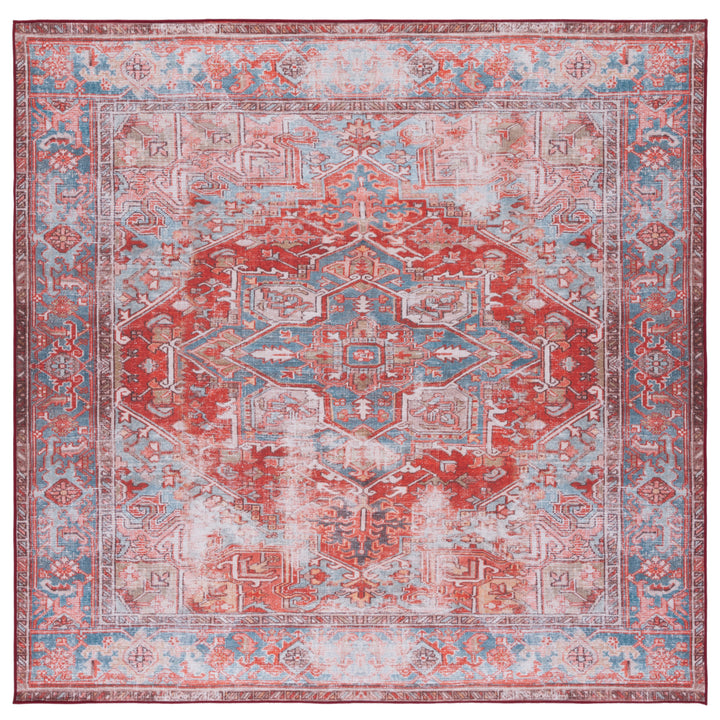 SAFAVIEH Tucson Collection TSN167P Rust / Blue Rug Image 3