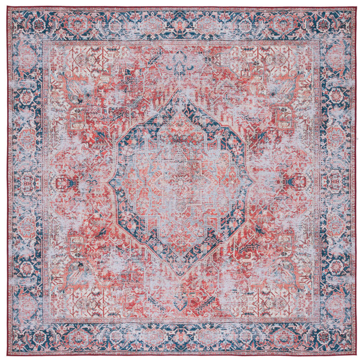 SAFAVIEH Tucson Collection TSN177P Rust / Navy Rug Image 1