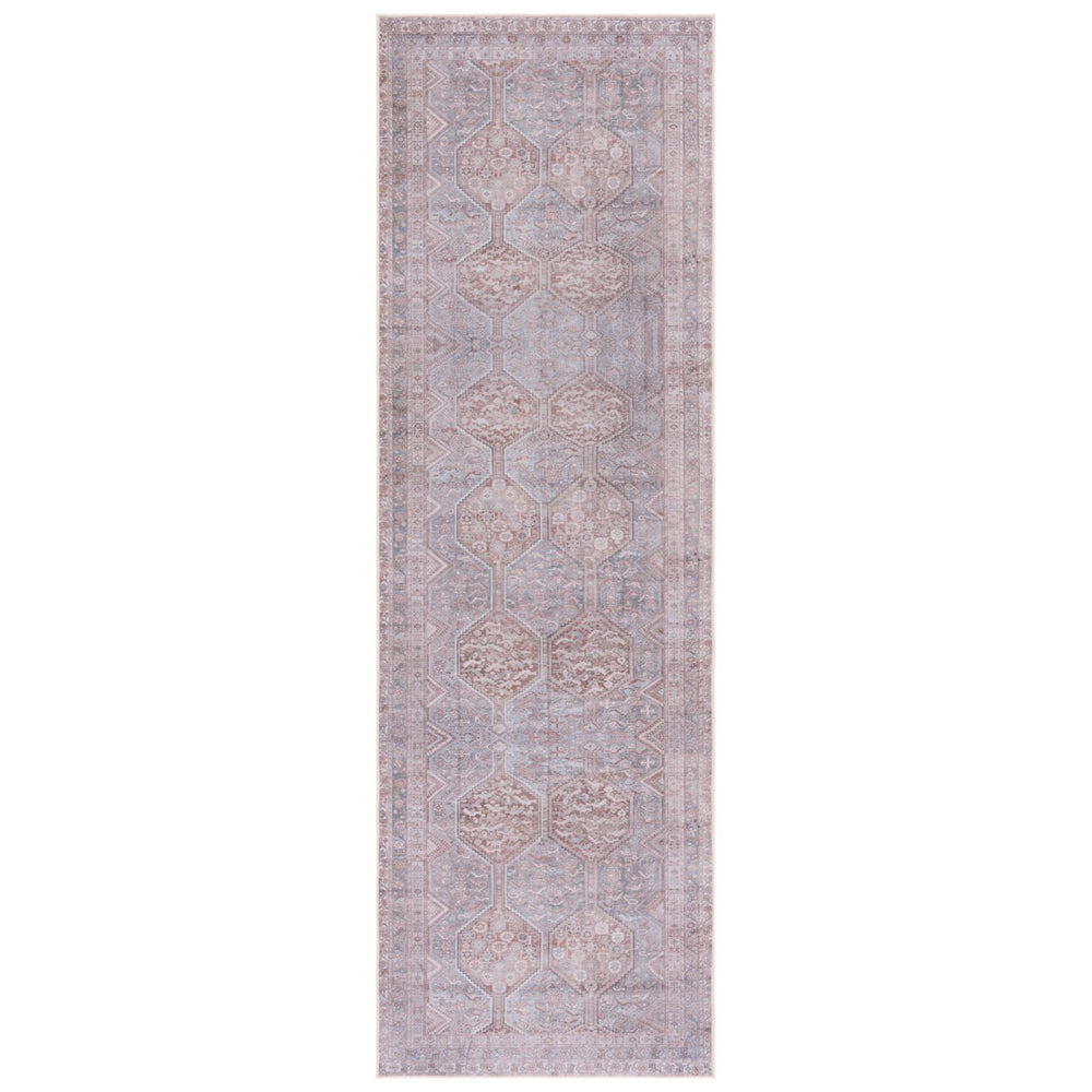 SAFAVIEH Tucson Collection TSN180F Grey / Rust Rug Image 2