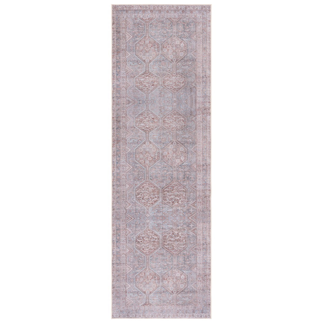 SAFAVIEH Tucson Collection TSN180F Grey / Rust Rug Image 1