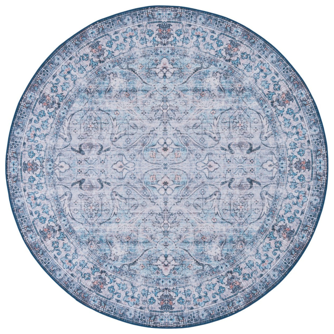 SAFAVIEH Tucson Collection TSN173J Aqua / Pink Rug Image 3