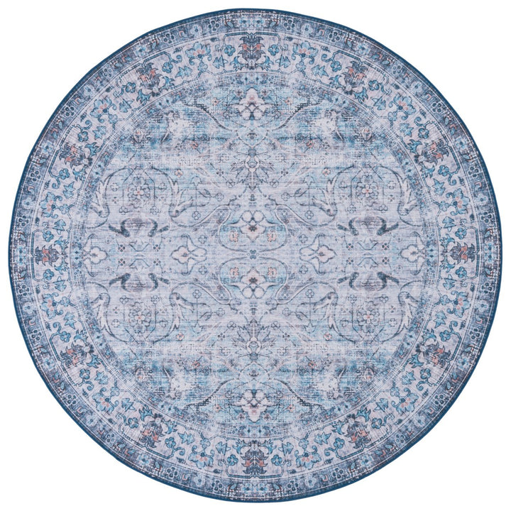 SAFAVIEH Tucson Collection TSN173J Aqua / Pink Rug Image 1