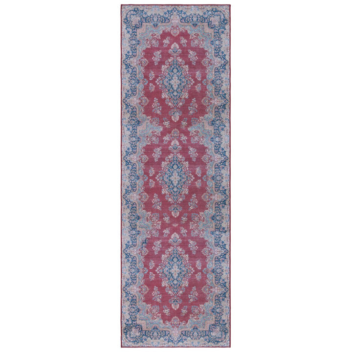 SAFAVIEH Tucson Collection TSN182Q Red / Navy Rug Image 1