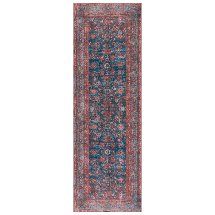 SAFAVIEH Tucson Collection TSN183M Blue / Rust Rug Image 2