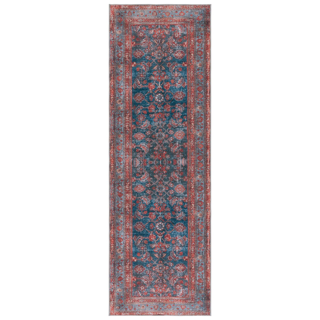 SAFAVIEH Tucson Collection TSN183M Blue / Rust Rug Image 1