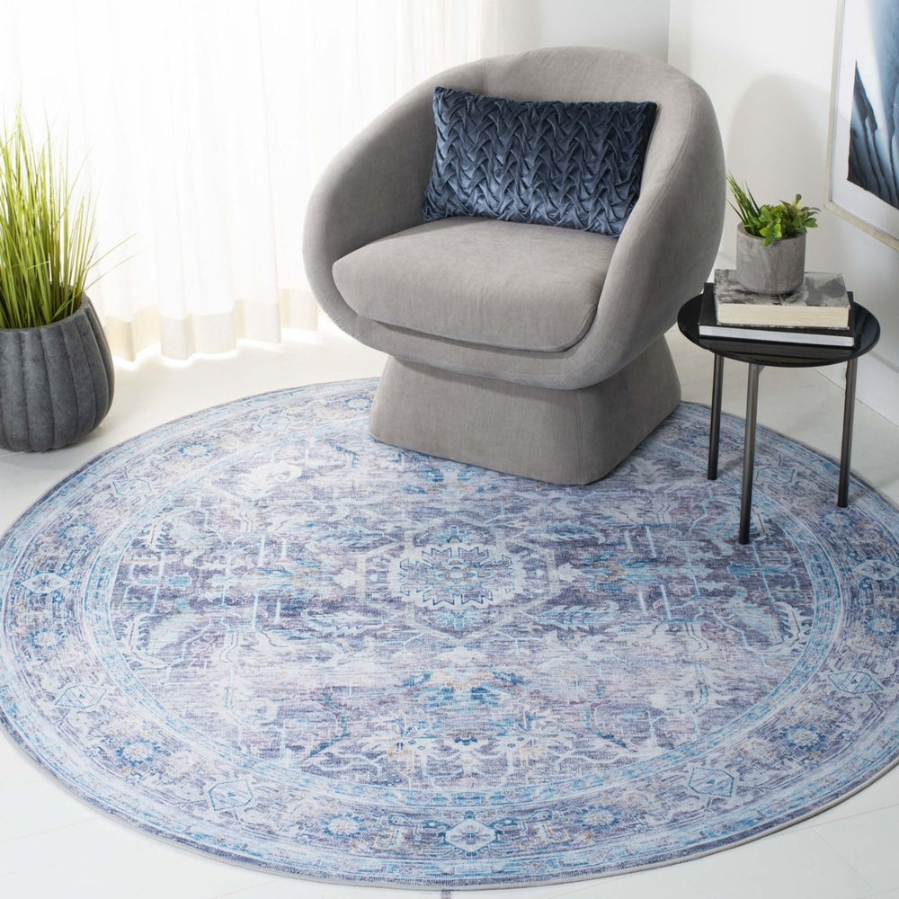 SAFAVIEH Tucson Collection TSN185V Purple / Blue Rug Image 2