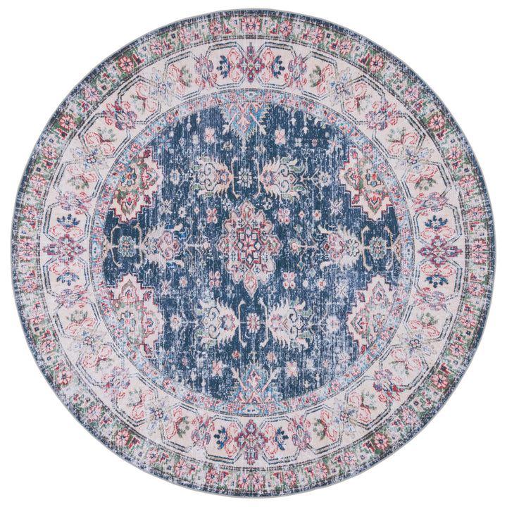 SAFAVIEH Tucson Collection TSN196N Navy / Beige Rug Image 1