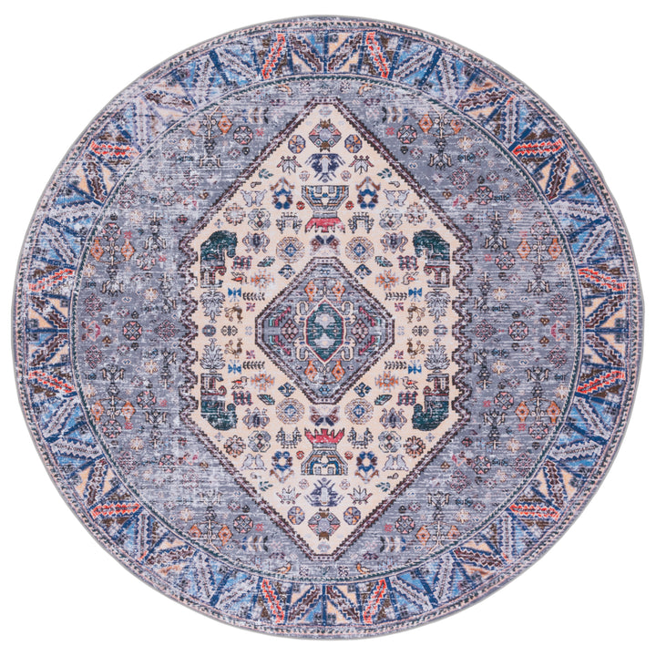 SAFAVIEH Tucson Collection TSN194C Beige / Grey Rug Image 3