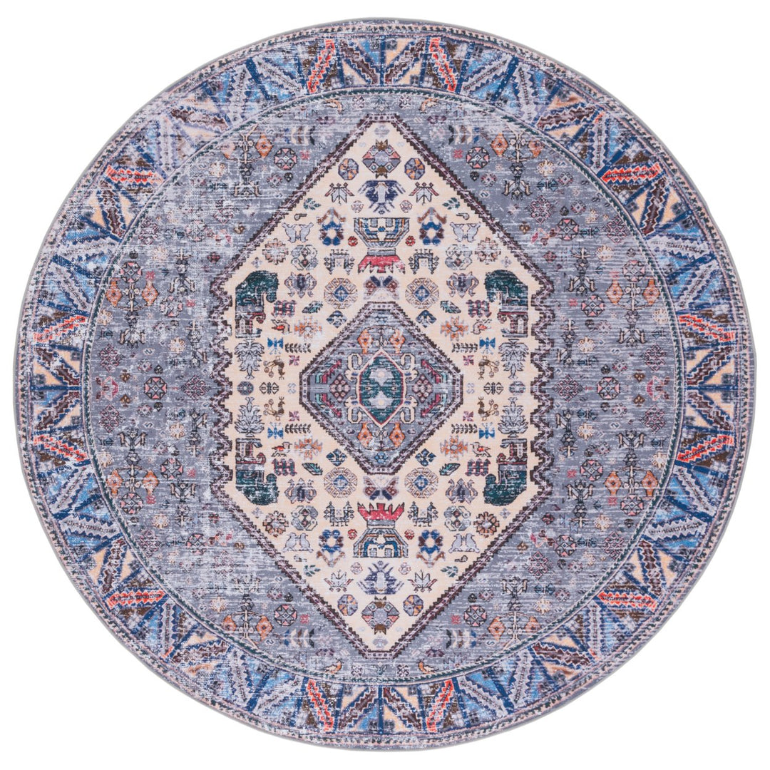 SAFAVIEH Tucson Collection TSN194C Beige / Grey Rug Image 1