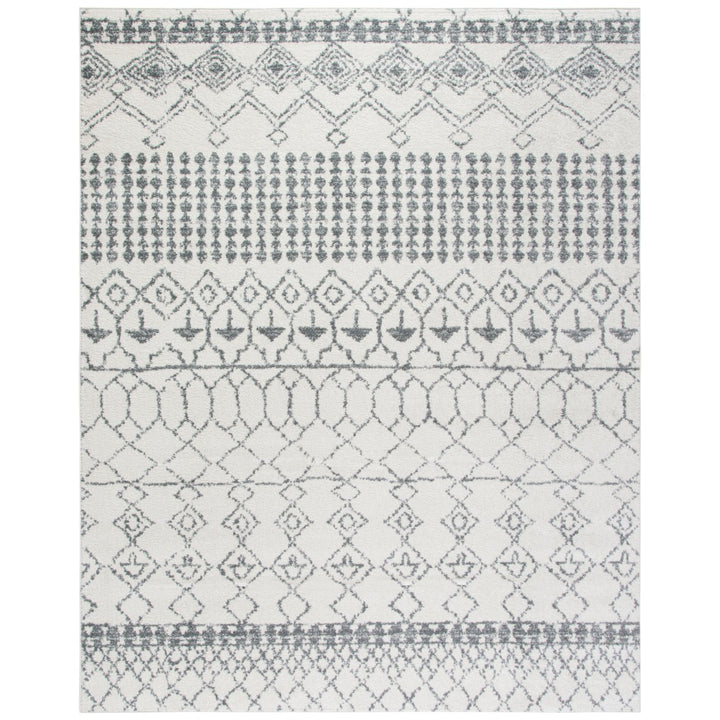 SAFAVIEH Tulum Collection TUL229A Ivory / Grey Rug Image 1