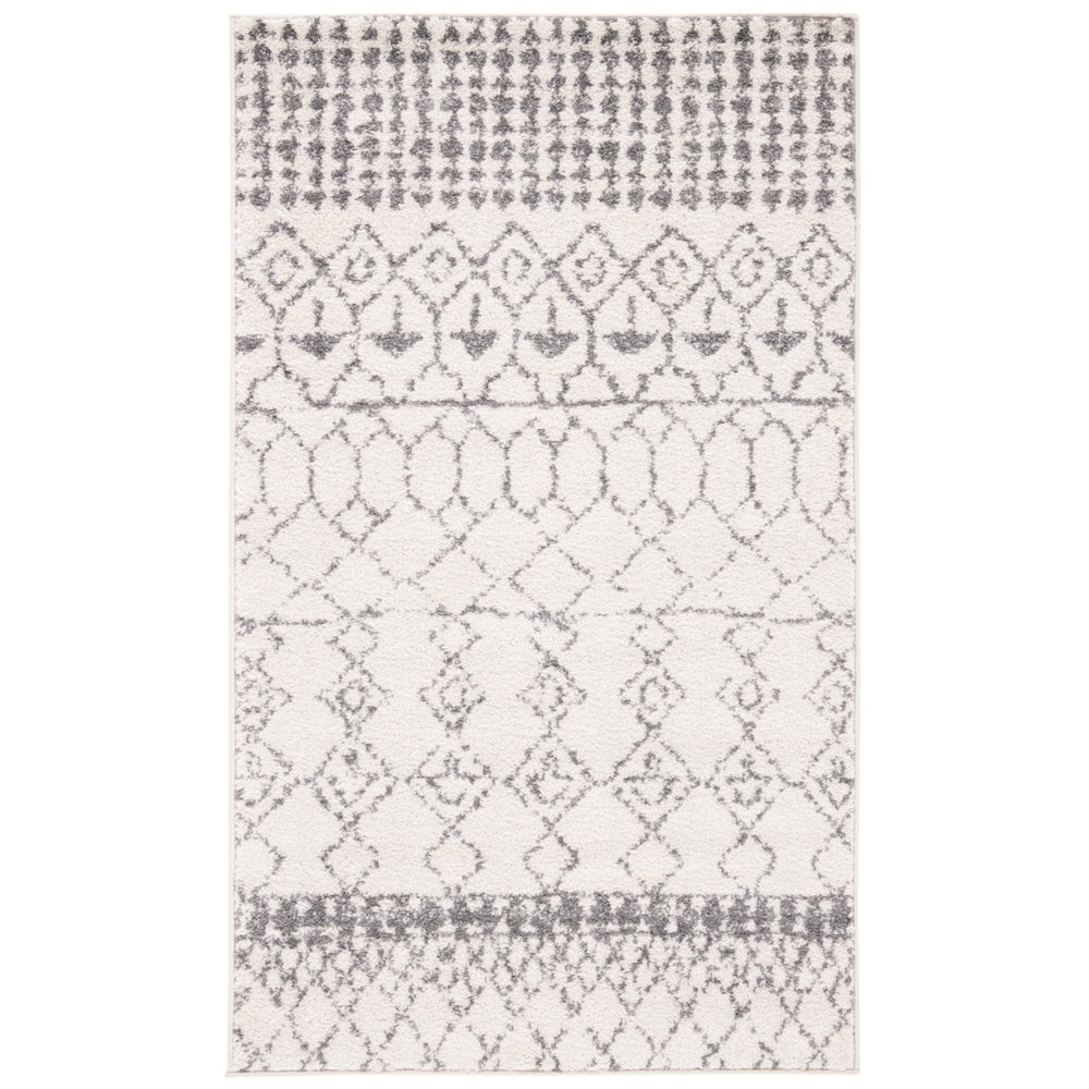 SAFAVIEH Tulum Collection TUL229A Ivory / Grey Rug Image 2