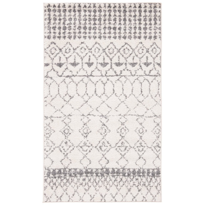 SAFAVIEH Tulum Collection TUL229A Ivory / Grey Rug Image 2