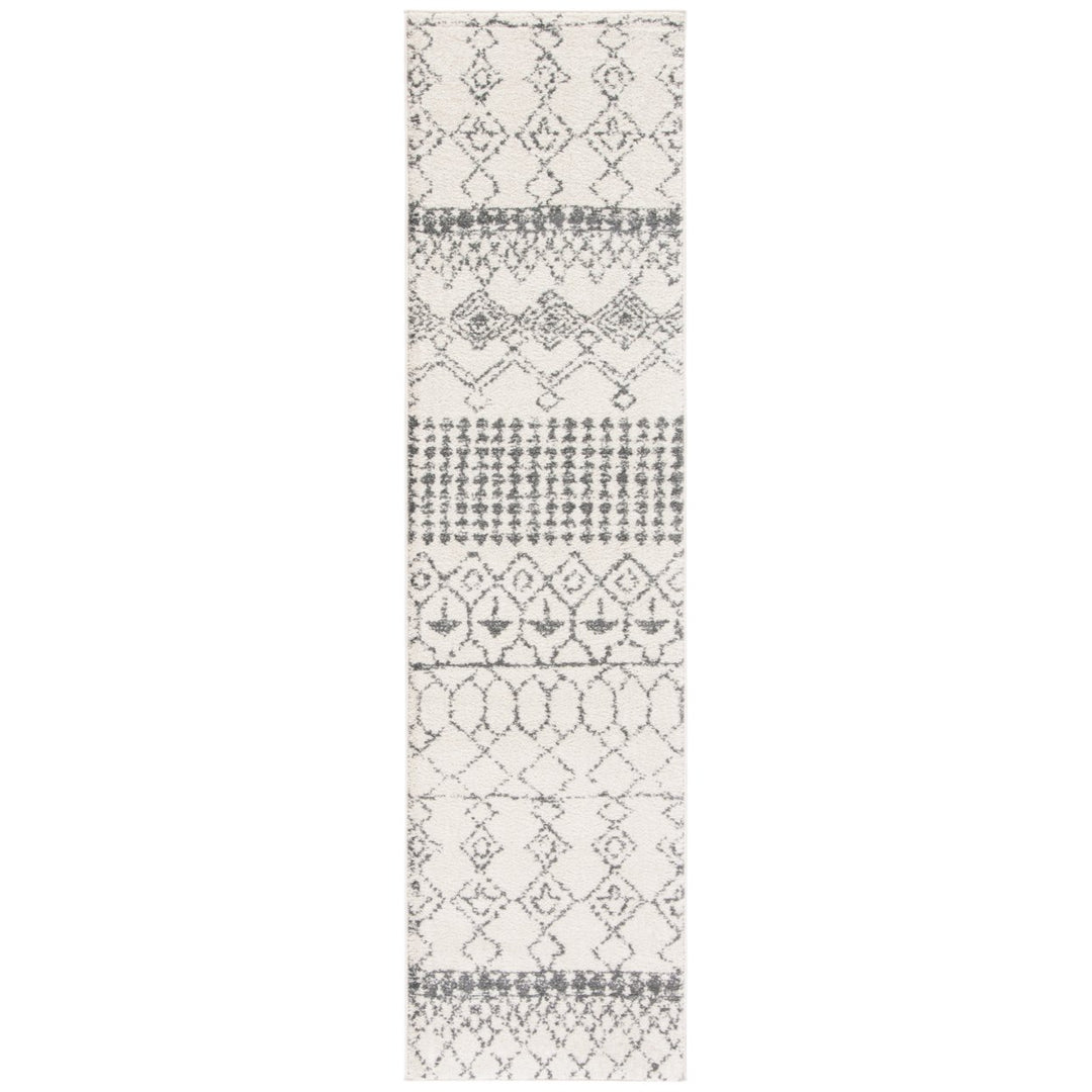 SAFAVIEH Tulum Collection TUL229A Ivory / Grey Rug Image 1