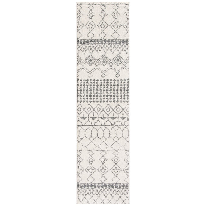 SAFAVIEH Tulum Collection TUL229A Ivory / Grey Rug Image 1