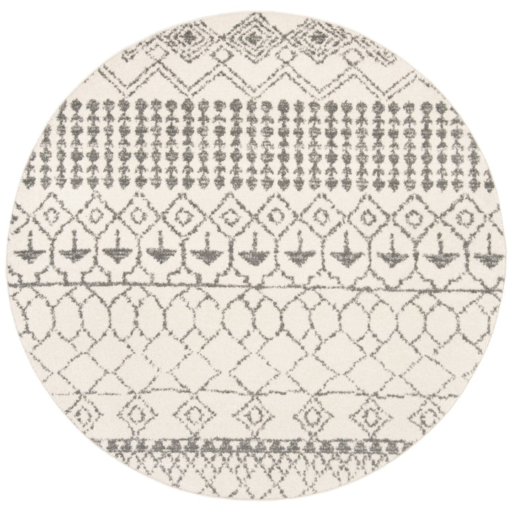 SAFAVIEH Tulum Collection TUL229A Ivory / Grey Rug Image 5