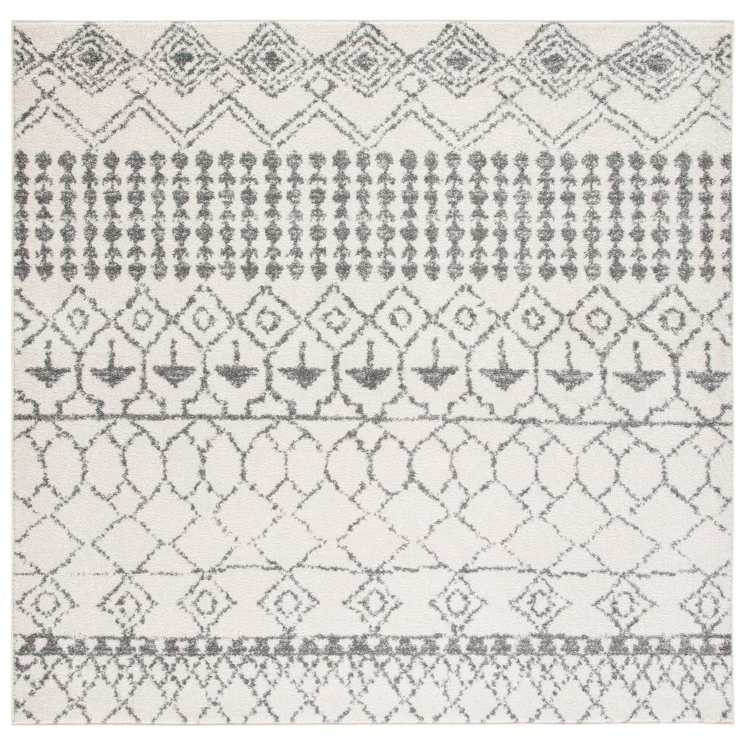 SAFAVIEH Tulum Collection TUL229A Ivory / Grey Rug Image 1