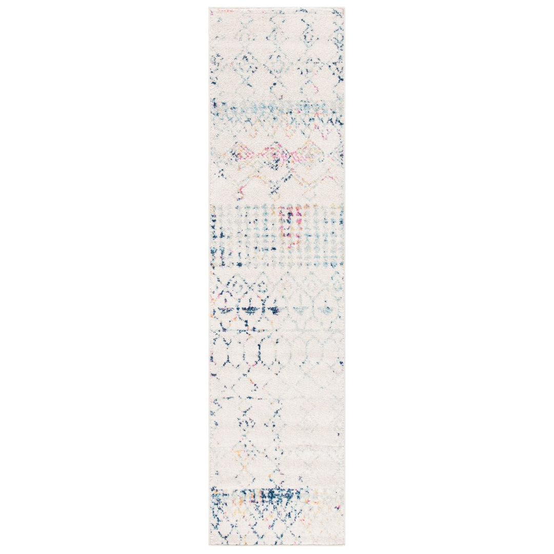 SAFAVIEH Tulum Collection TUL229C Ivory / Blue Rug Image 5