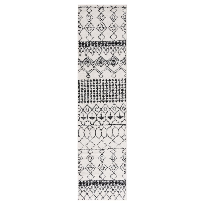 SAFAVIEH Tulum Collection TUL229B Ivory / Black Rug Image 5