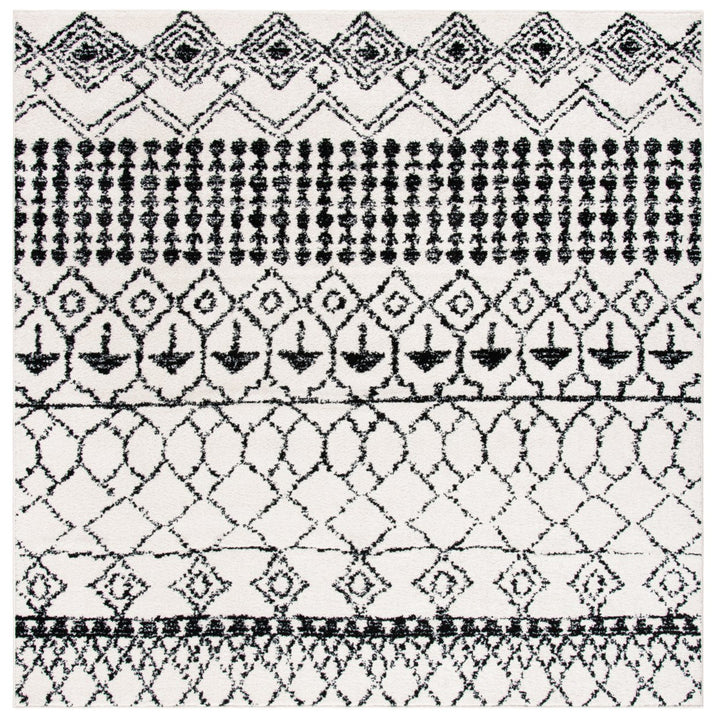 SAFAVIEH Tulum Collection TUL229B Ivory / Black Rug Image 6