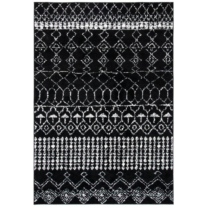 SAFAVIEH Tulum Collection TUL229Z Black / Ivory Rug Image 10