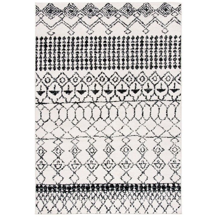 SAFAVIEH Tulum Collection TUL229B Ivory / Black Rug Image 10